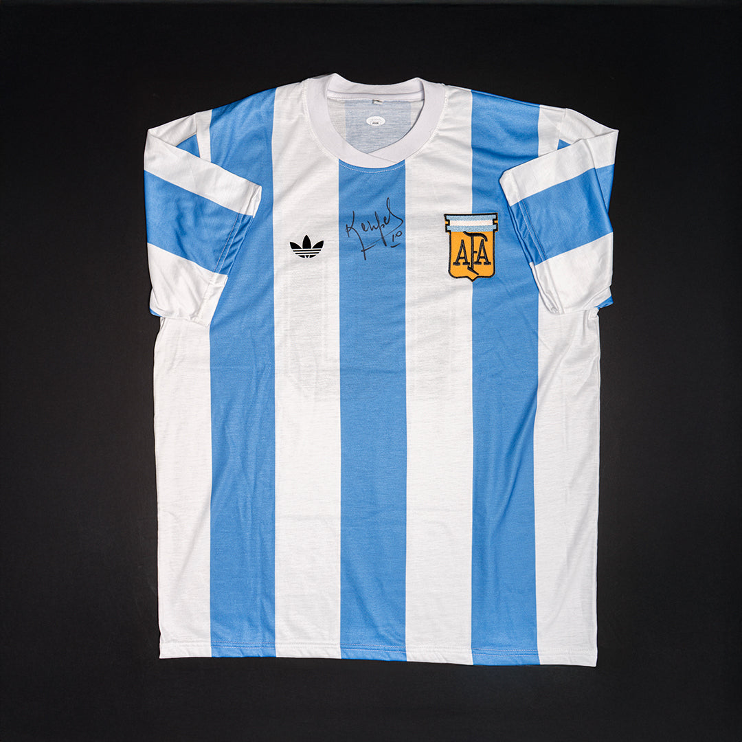 Jersey Firmado Mario Kempes- Argentina